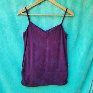 Gorgeous modern purple tank top size medium. Made in Canada.